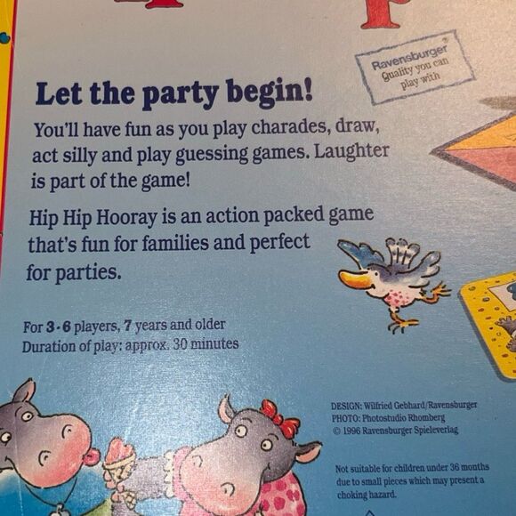 1994 Vintage Hip-Hip Hooray Game by Ravensburger - Picture 9 of 9
